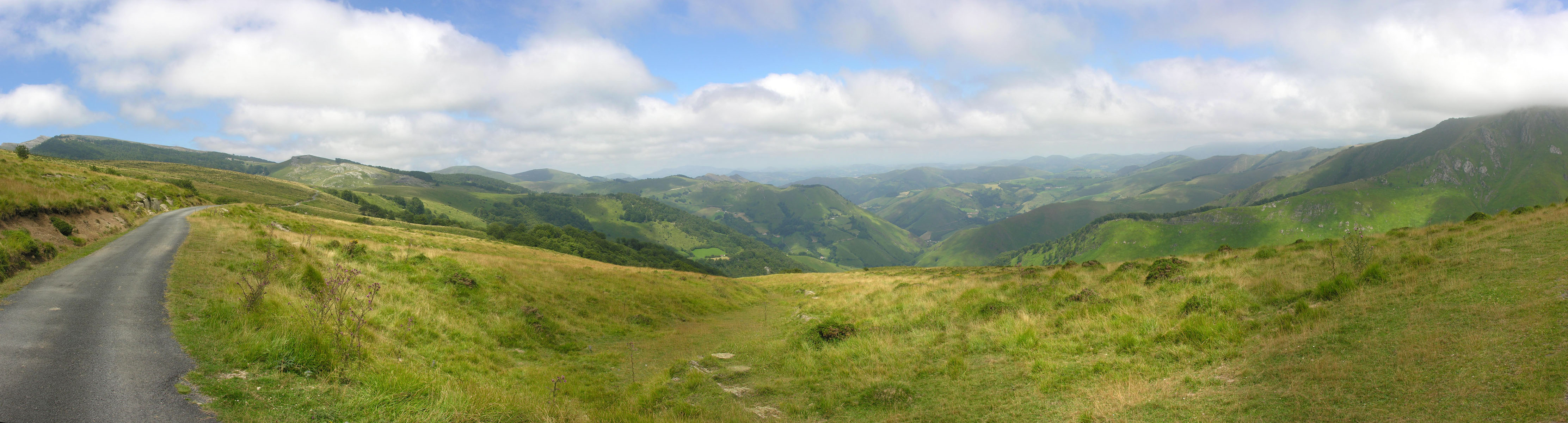Vue panoramique du Pays basque